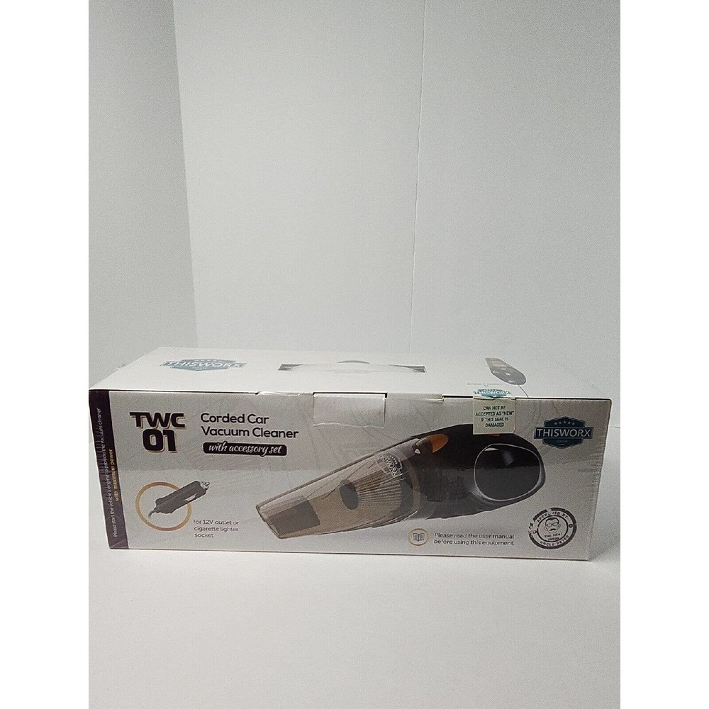 THISWORX Car Vacuum Cleaner~Portable High Power Handheld Vacuum~A7~TWC01~DC 12V